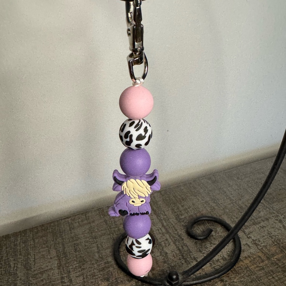 Highland Cow Keychain - NWOT